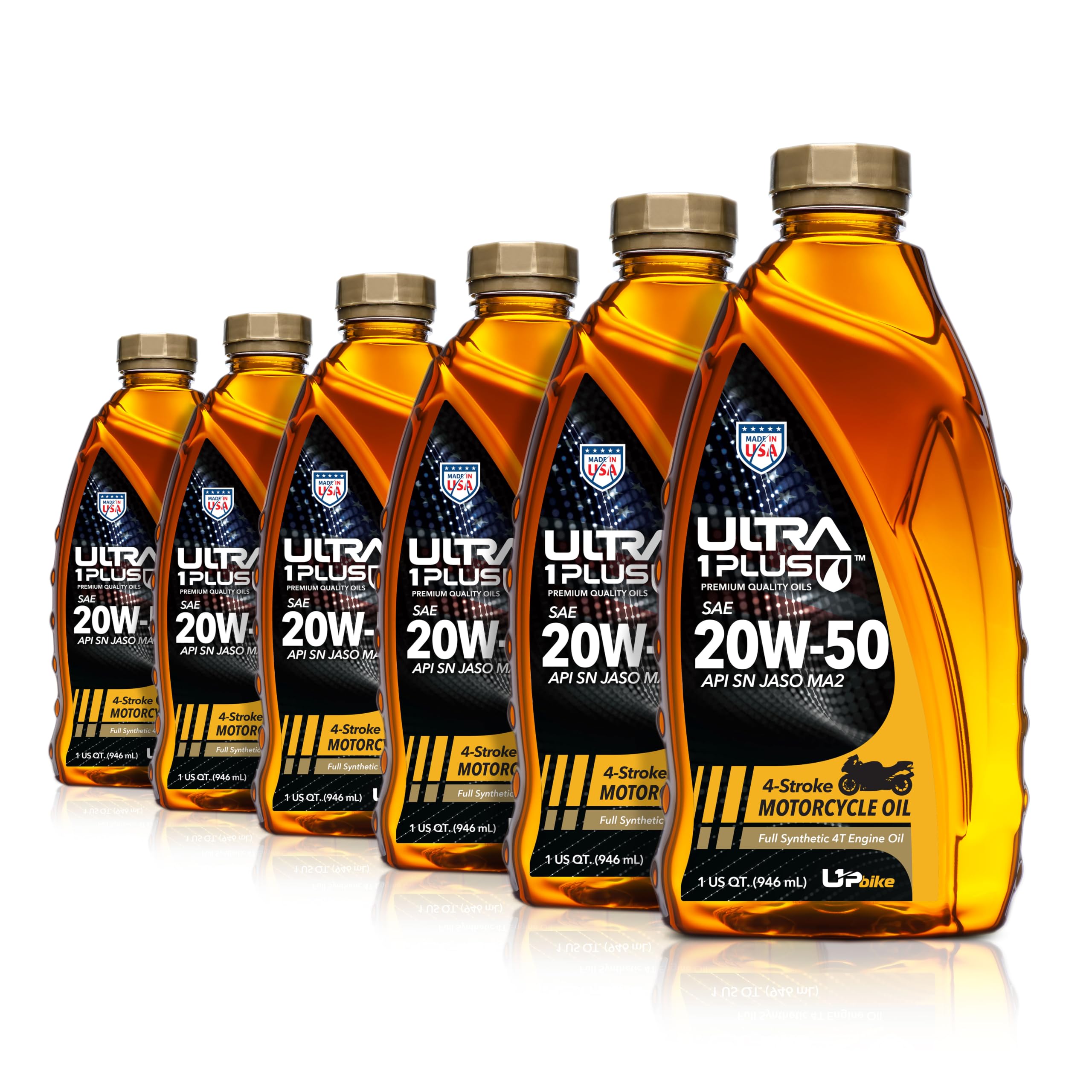 Amazon.com: 4T 20W-50 Full Synthetic Motorcycle Oil JASO MA2 API